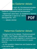 The Habermas-Gadamer Debate