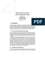 Micro Four-point Probe General Application Note