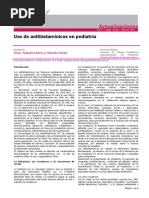 Antihistaminicos en Pediatria