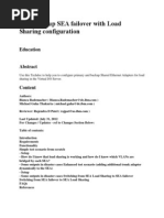 How To Setup SEA Failover With Load Sharing Configuration