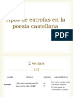 Tipos de estrofas en la poesía castellana