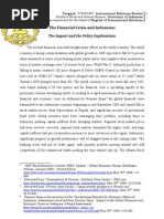 Download The Financial Crisis and Indonesia The Impact and the Policy Implications Written as Requirement for the Subject of English of International Relations by Tangguh Chairil SN17739744 doc pdf