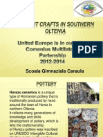 Ancient Crafts in Southern Oltenia