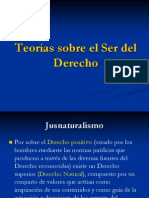 Teorías Sobre El Ser Del Derecho