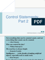 Control Statements Part 2 Summary