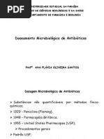 Doseamento de Antibióticos _  Controle de Qualidade microbiológico