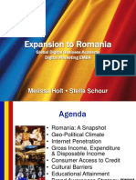 Proposal For Expansion of Digital EMBA To Romania
