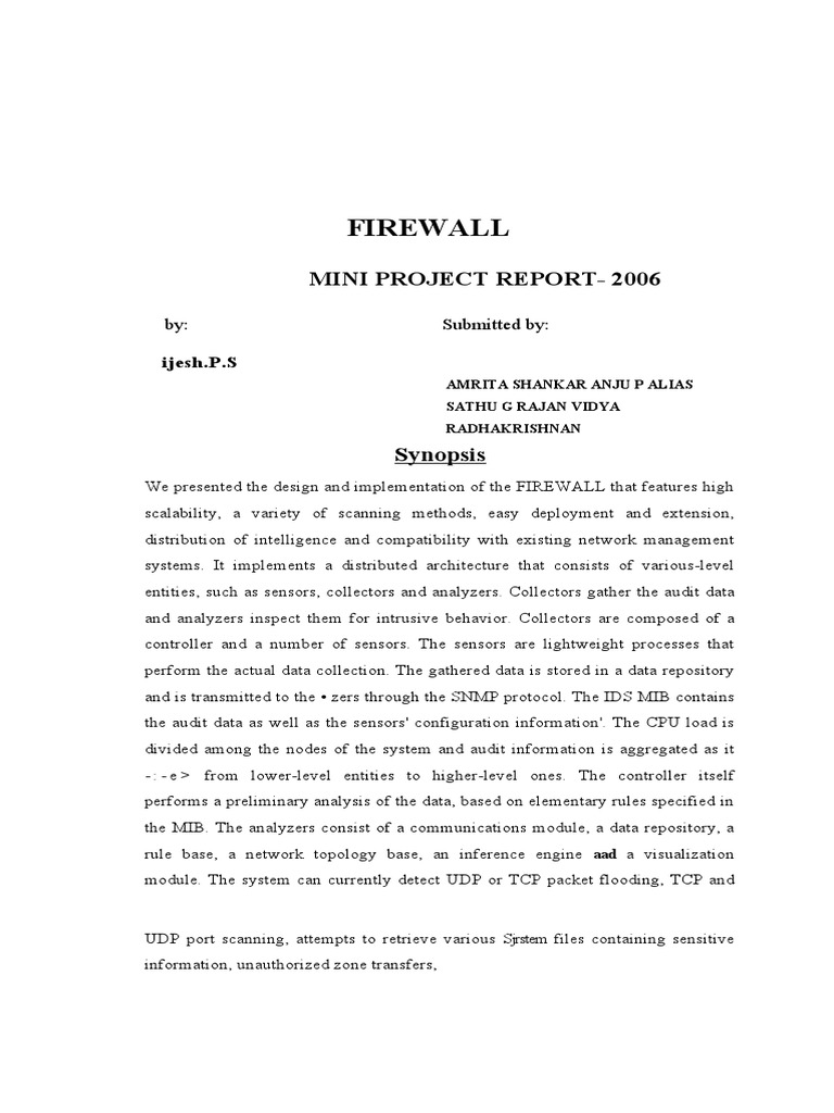 Firewall | PDF