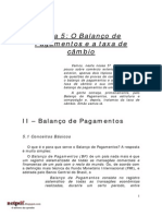 Aula 5 O Balanço de Pagamentos e a Taxa de Câmbio