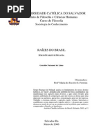 Raízes do Brasil- Sergio Buarque de Holanda