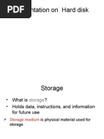 Download Presentation on Hard Disk by raees786 SN17745417 doc pdf