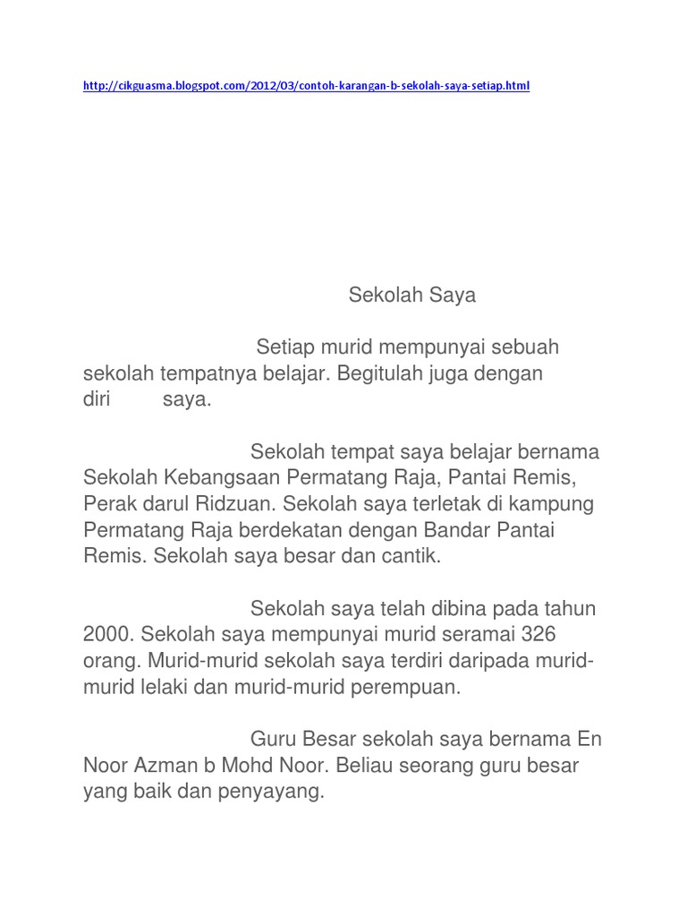 Karangan Tahun 3