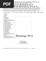 Analisis Bedah Soal SBMPTN 2013 Biologi IPA