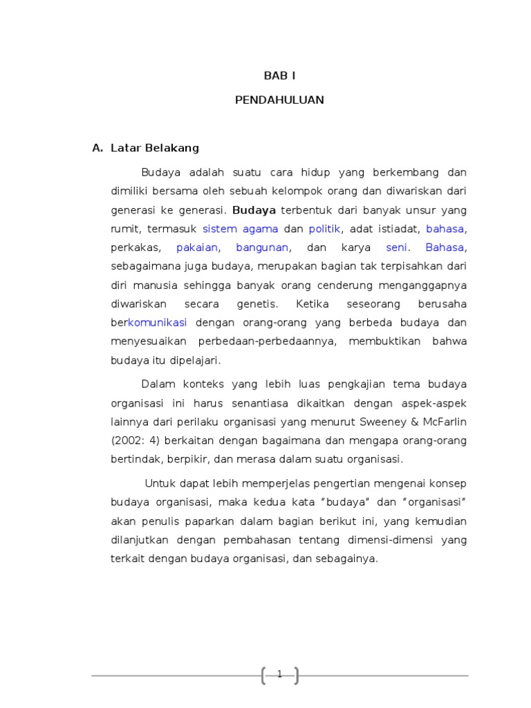 Makalah Budaya Organisasi Doc