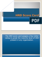 HRD Score Card