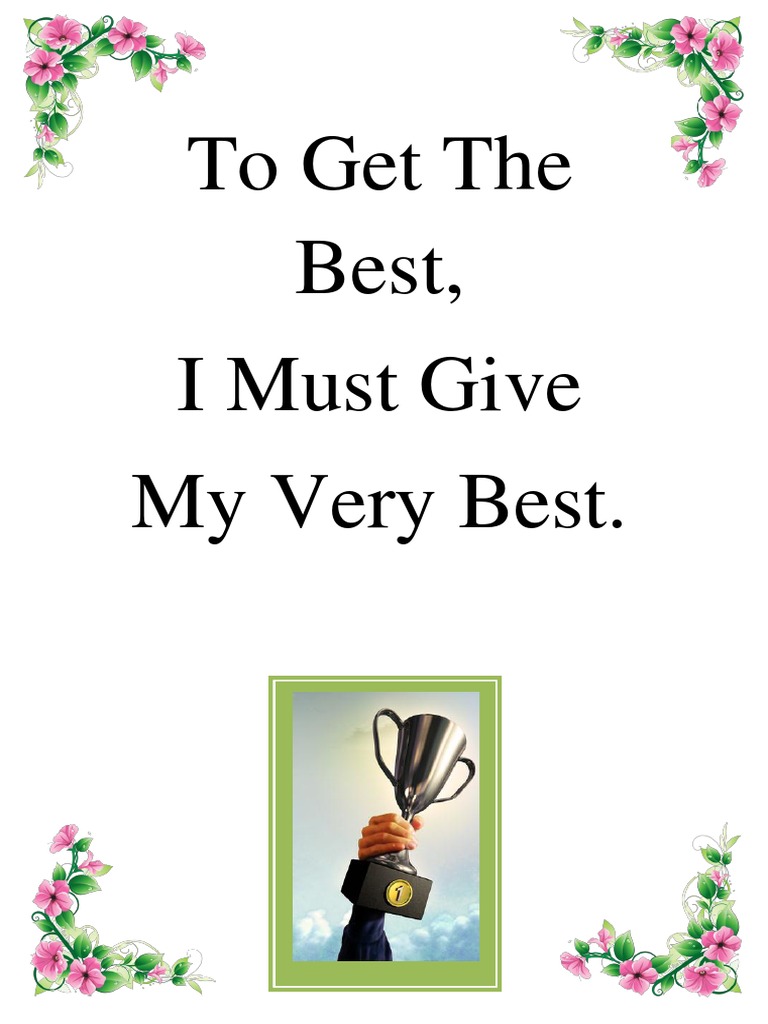 Giving Your Best for Optimal Results | PDF