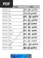Tamil Unicode Fonts Type & Preview