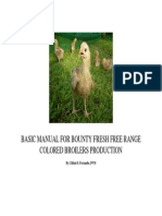 Basic Manual For Free Range Colored Broiler Production