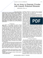 J. Huang, “A Technique for an Array to Generate Circular Polarization with Linearly