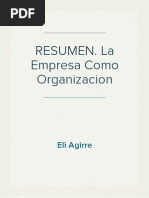 RESUMEN La Empresa Como Organizacion