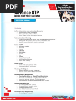 HTS Advanced QTP Course Contents - June 2012