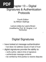 Digital Signatures & Authentication Protocols