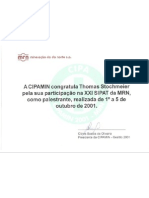 Certificado Palestrante Ocupacional Cipamin MRN 2001