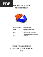 Download Laporan Praktikum Mikroprosesor  by Fadel Haidar Muhammad SN177515305 doc pdf