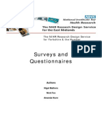 12 Surveys and Questionnaires Revision 2009