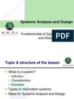 Fundamentals of Systems Analysis and Design