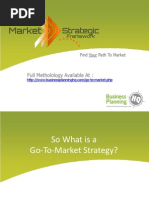 Full Metholology Available At:: Find Your Path To Market