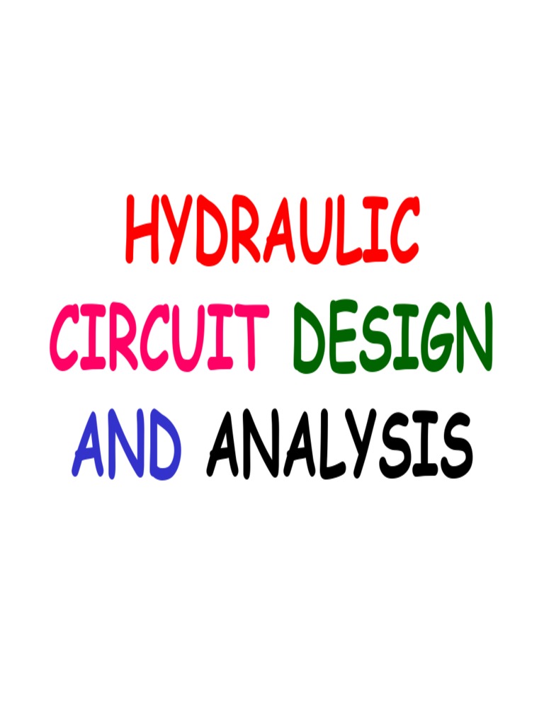 Hydraulics Circuit Design and Analysis PDF
