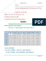 Solution: See Attached Excel Sheet For Detailed Calculation of Below Equations and Values