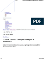 ANSYS Tutorial Earthquake