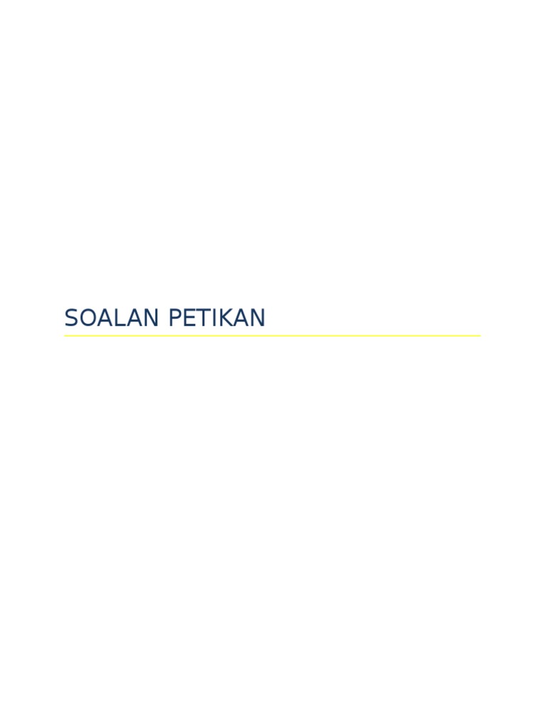 Soalan Petikan dan Jadual | PDF