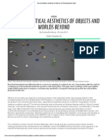 The Anti-Political Aesthetics of Objects and Worlds Beyond - Svenja Bromberg