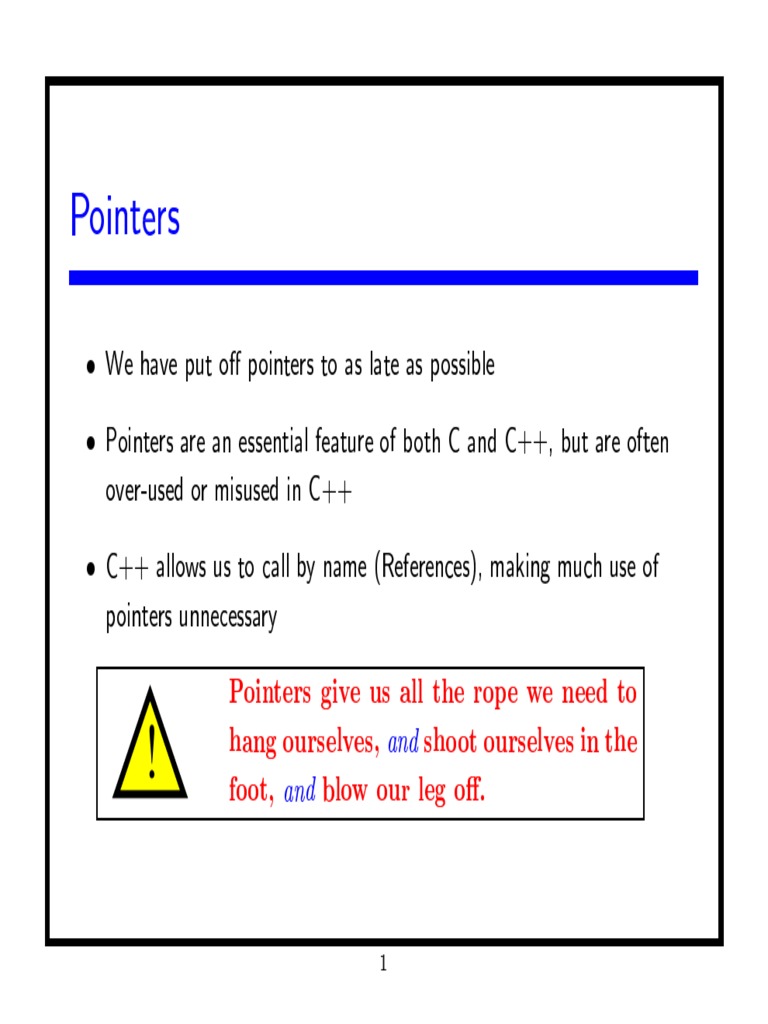 Pointers | PDF