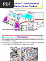 2D Coordinate Transformations Nick Battjes, Senior Student: Spatial Data Without Coordinates Control Points