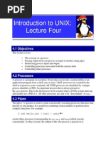 Introduction To UNIX: Lecture Four: 4.1 Objectives