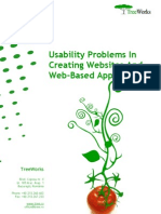 Usability Problems in Creating Websites and Web-based Applications (TreeWorks white paper)