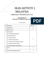 Laporan Aktiviti 1 Malaysia (SK ST Lawrence)