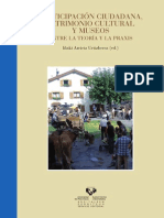 Arrieta, Iñaki(ed.) - Participacion ciudadana, patrimonio cultural y museos. Entre la teoria y la praxis