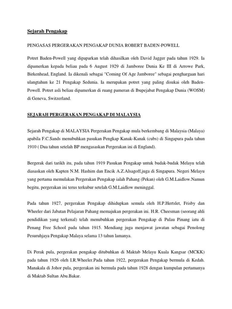 Sejarah Pengakapku  PDF