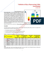 Validation of Hysys Depressuring Utility