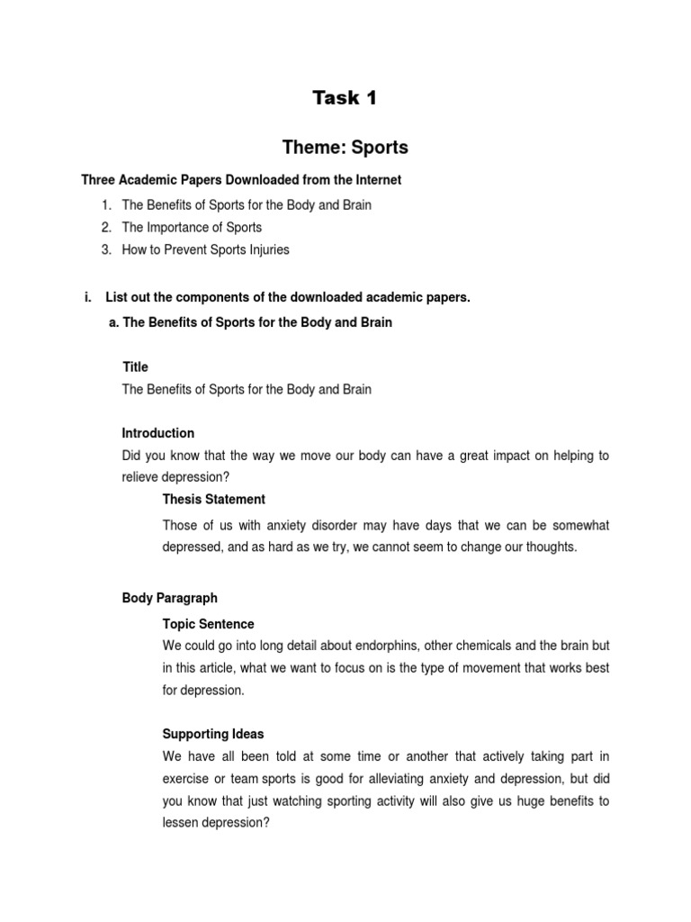 Anxiety And Depression Thesis Statement