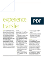 Experience Transfer - Mar 07