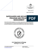 Safeguards and Security For Program and Project Management