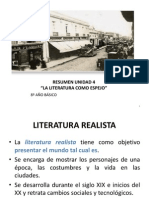 Repaso Cuarta Unidad. La Literatura Como Espejo