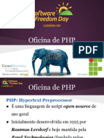 Oficina de PHP - Software Freedom Day Luziânia 2013