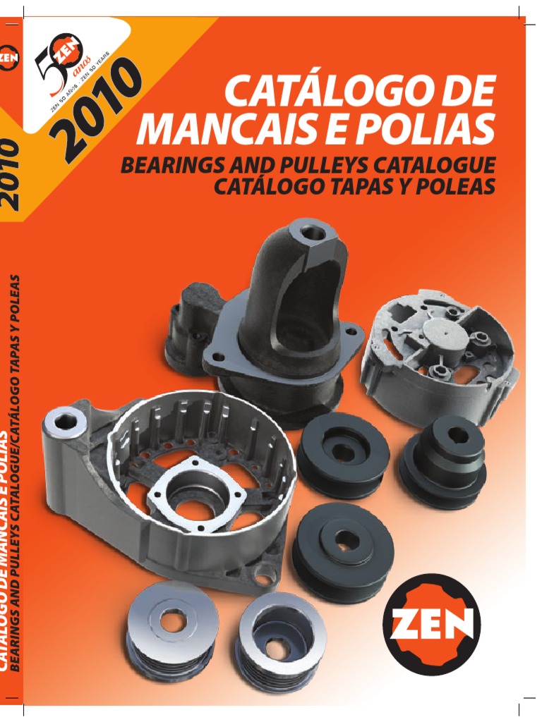 Catálogo de Mancais e Polias ZEN | PDF | Fabricantes de automóveis